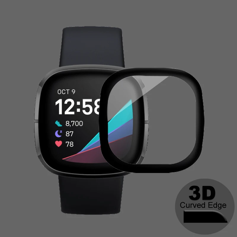Мягкая защитная пленка для Fitbit Versa 2 3 ремешок чувство Смарт-часы Экран покрытие