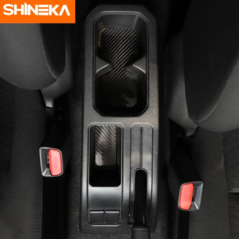 Внутренние молдинги Shineka для Suzuki Jimny 2019 + подлокотник подстаканник коврик из