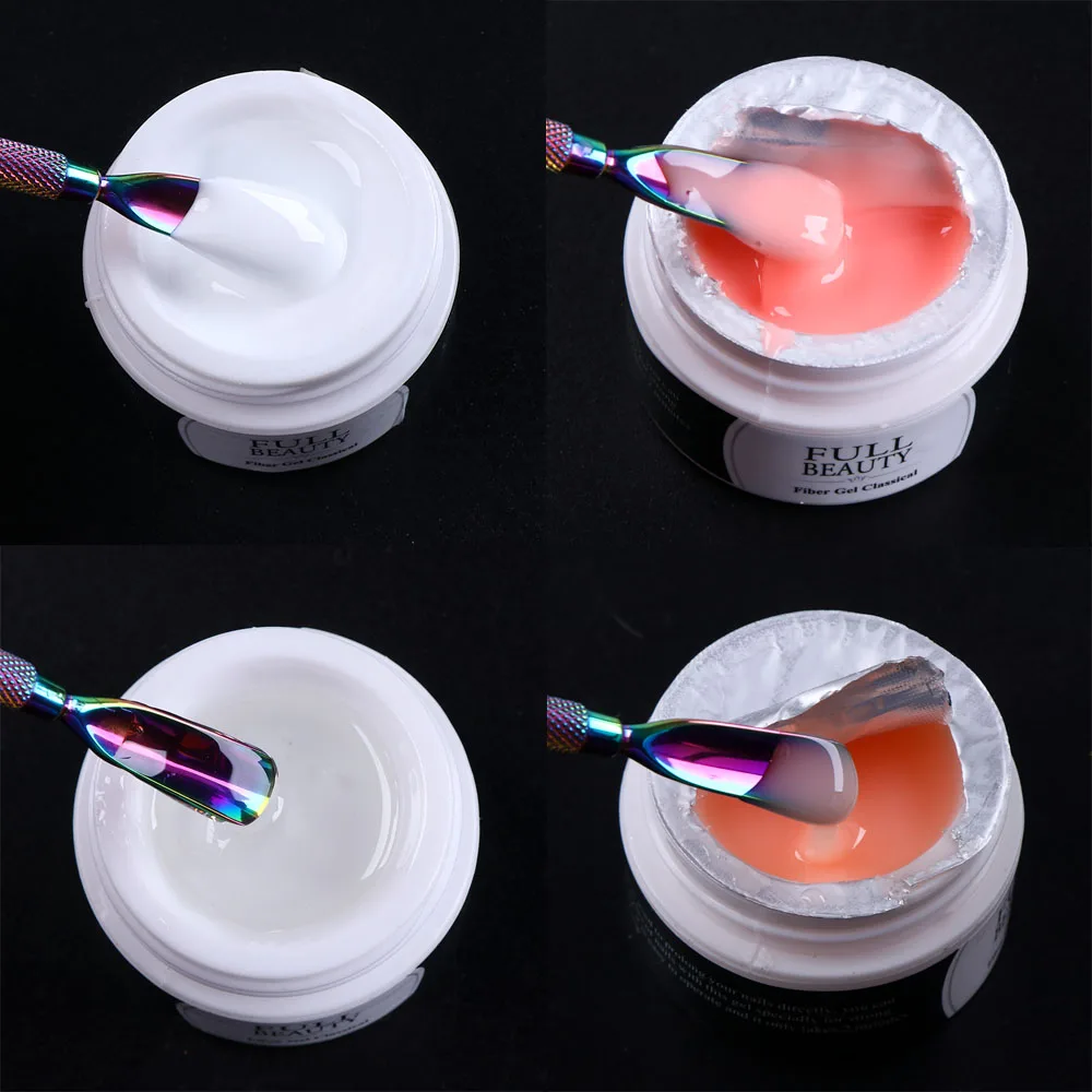 15 мл гель для наращивания ногтей полигель нюдовый розовый белый прозрачный УФ