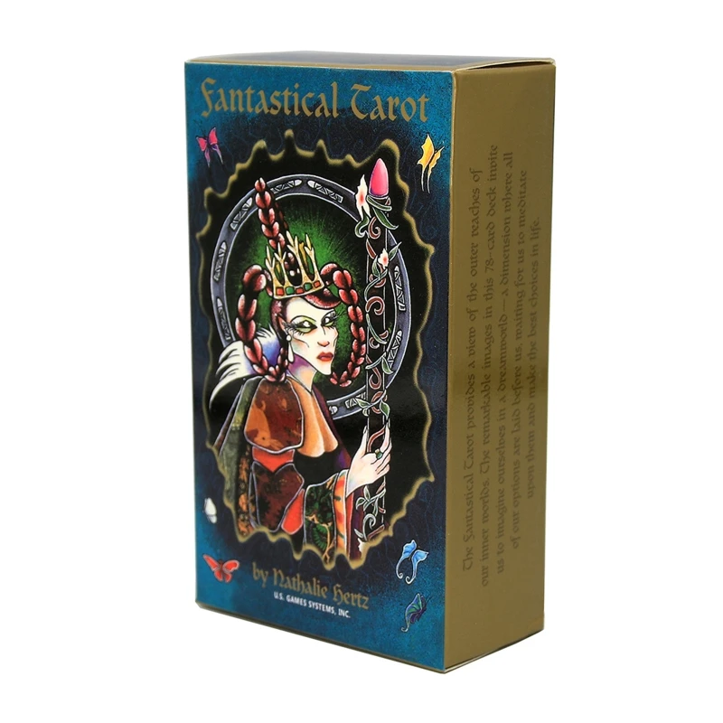 

78 Cards Deck Fantastical Tarots with Guidebook Divination Fate Board Game Card 24BD