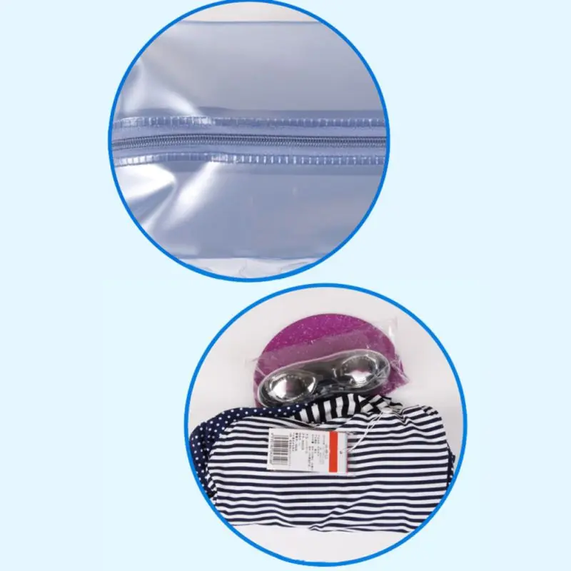

1PC Waterproof Zipper PVC Swimsuit Handbag Swimming Storage Bag Beach Organizer For Camping Fishing Climbing
