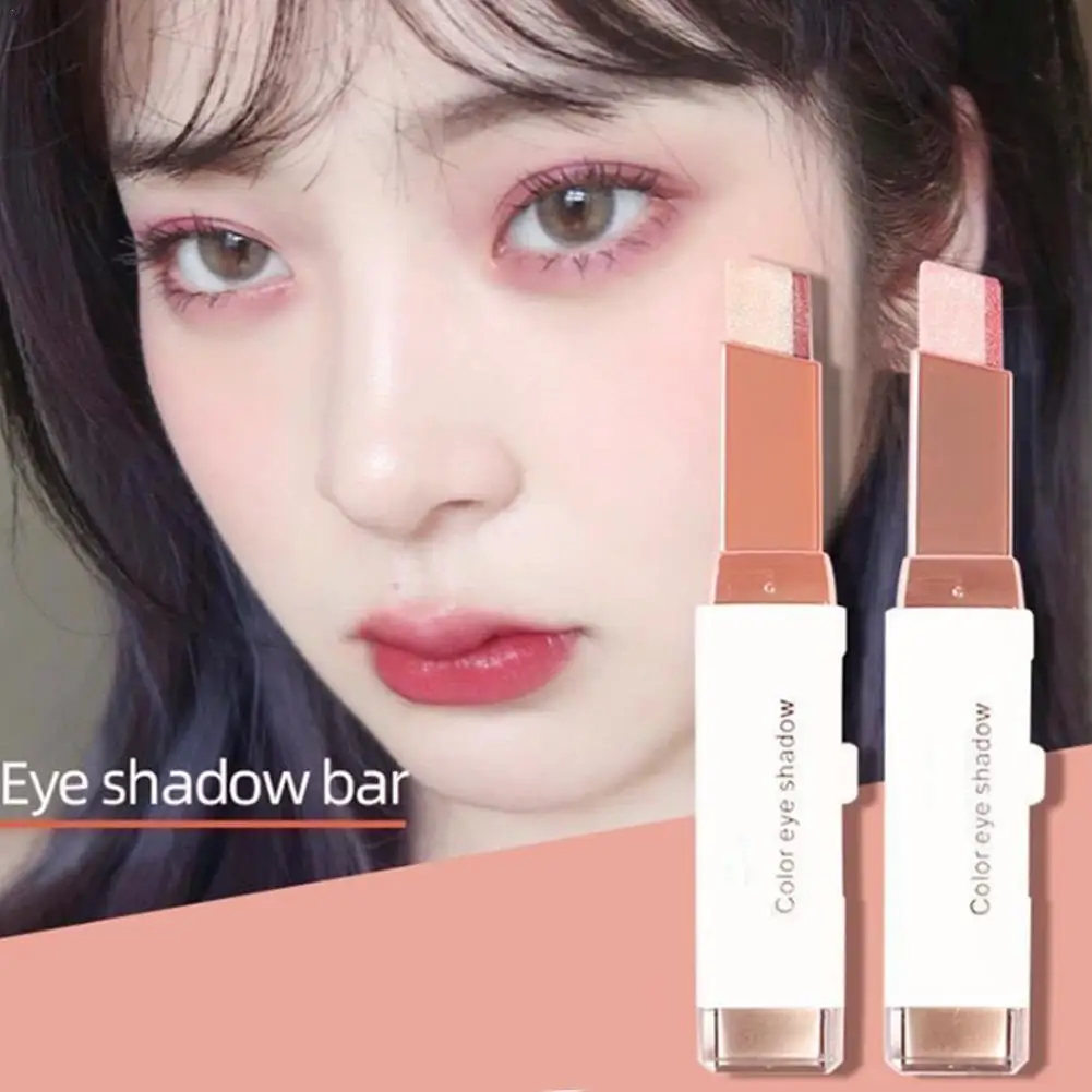

Eyeshadow Stick Stereo Gradient Shimmer Double Color Lasting Eye Shadow Cream Pen Eye Makeup Cosmetics Tool Waterproof Easy