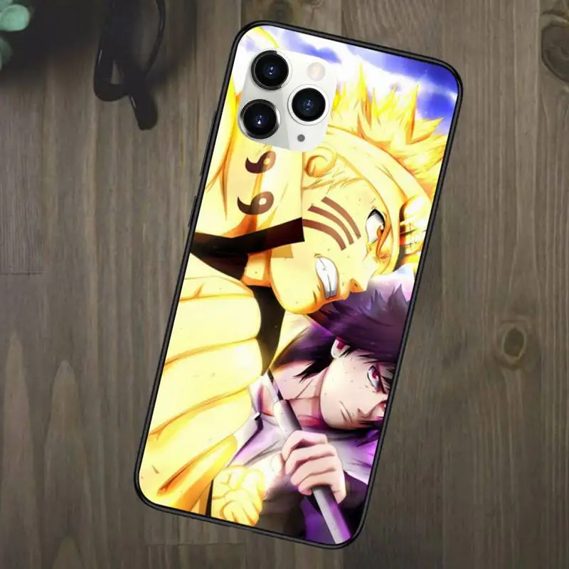 

naruto and sasuke Phone Case for iPhone 11 12 mini pro XS MAX 8 7 Plus X XS XR