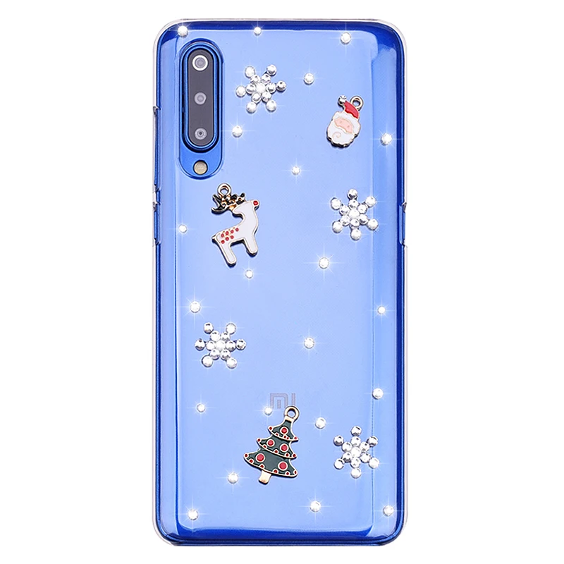 Роскошный чехол для телефона с рождественским рисунком Xiaomi Redmi Примечание 8 7 6 K20