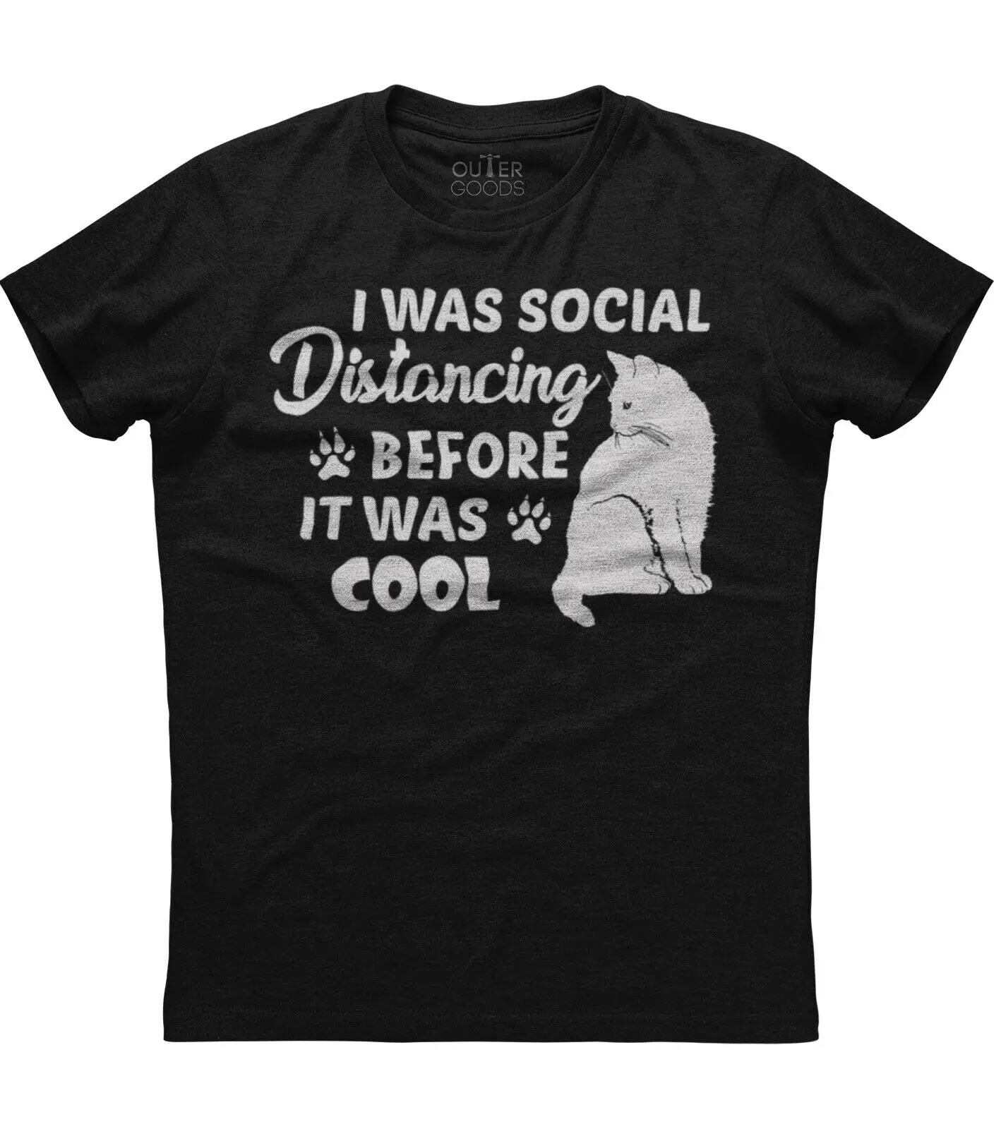 

I Was Social Distancing Before It Was Cool. Funny Phrase T-Shirt. Summer Cotton O-Neck Short Sleeve Mens T Shirt New S-3XL