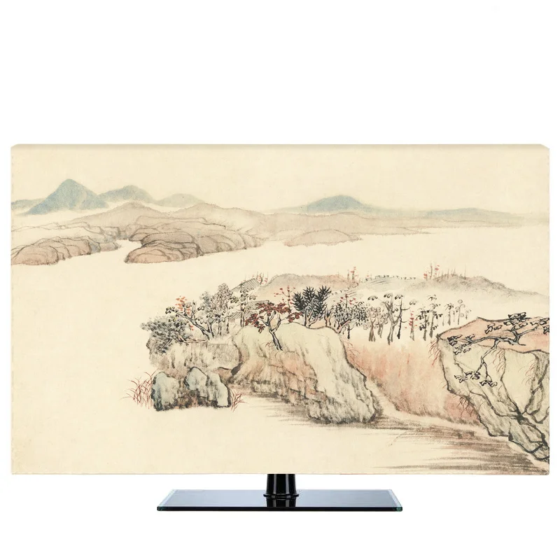 

Custom 19" - 80" 22 inch 75 inch Decorative Hood Cover for Screen LCD TV PC Mountain Hills Waterproof Multi-color