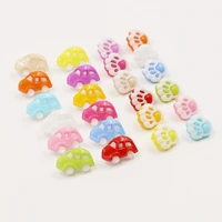 cncraft 50pcslots mix mini car foot candy color 14mm the plastic childrens clothing buttonsewing