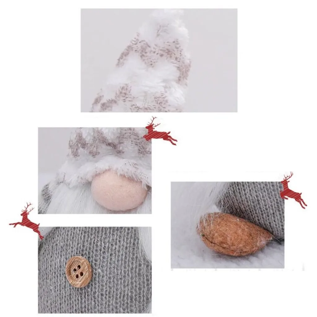Плюшевые Вязаные рождественские украшения Безликий куклы лес Elder Рудольф