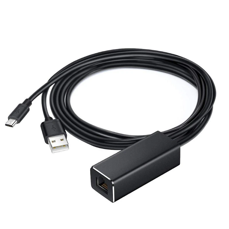 Ethernet адаптеры-конвертеры Micro USB к RJ45 10/100 Мбит/с сетевая карта LAN для пожарного ТВ и