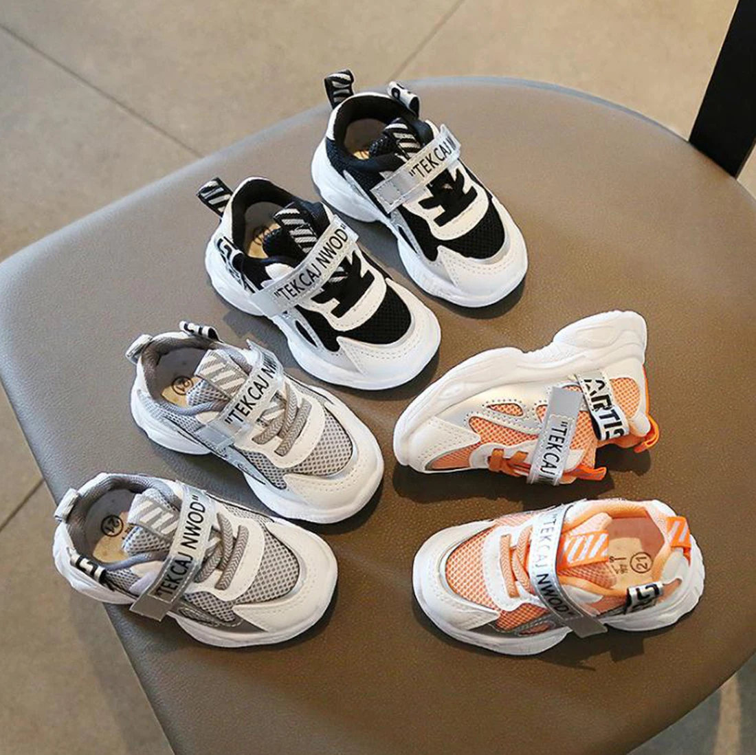 

Kids Shoes Baby Girl Shoes Toddler Fashion Sneakers Breathable Mesh Solid Color Soft Soled Sports Shoes School Wear