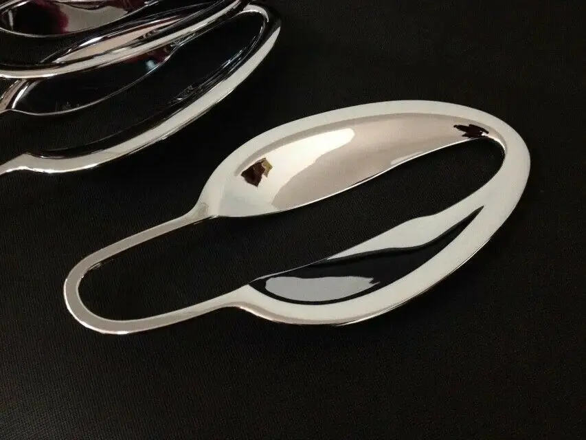 

4 PCS ABS Chrome Exterior Door Bowl Trim Cover Molding For Mazda CX-5 2013-2016