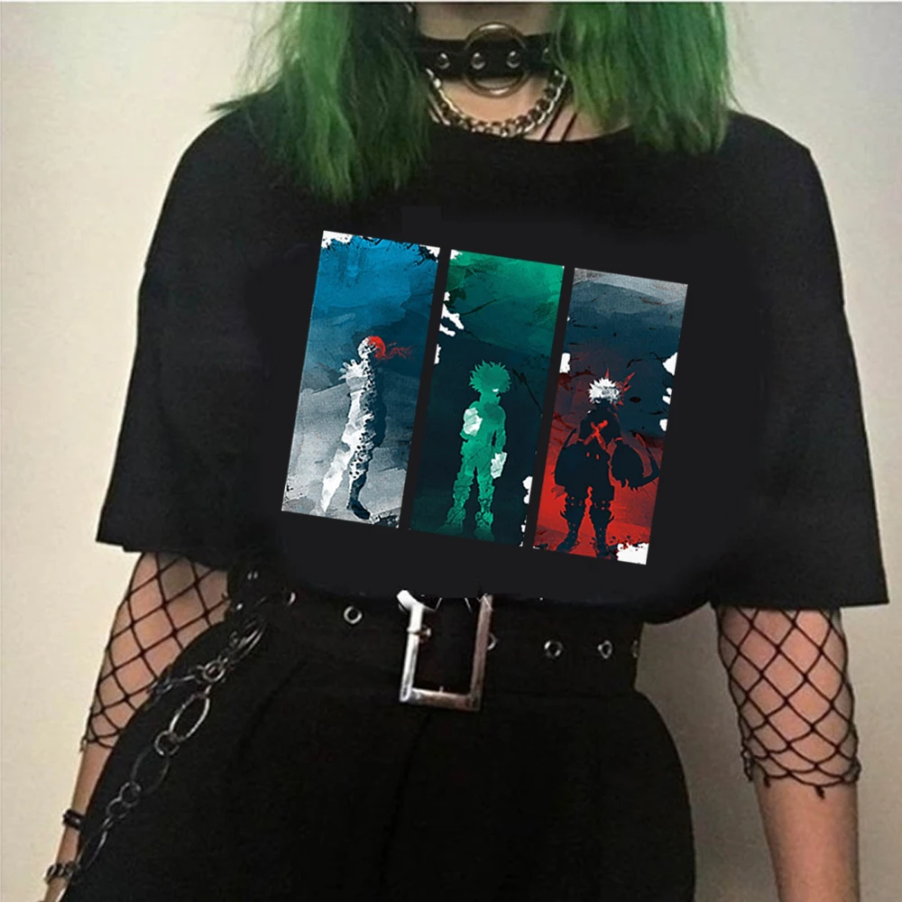 

Забавная мультяшная футболка моя геройская академия, мужская и женская футболка боку, без героев, Академия, аниме Bakugou шото Тодороки Tees