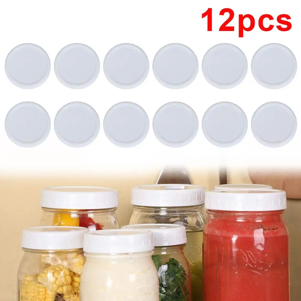 12 шт. крышки для горлышек банок пластиковые хранения каменщиков консервных и