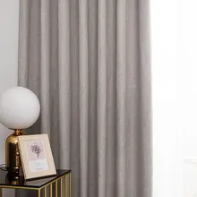 Thick Flax Blackout Curtains For the Bedroom Living Room Window For Kitchen Solid Color Curtains for Drapes Home Finished Blinds (2)