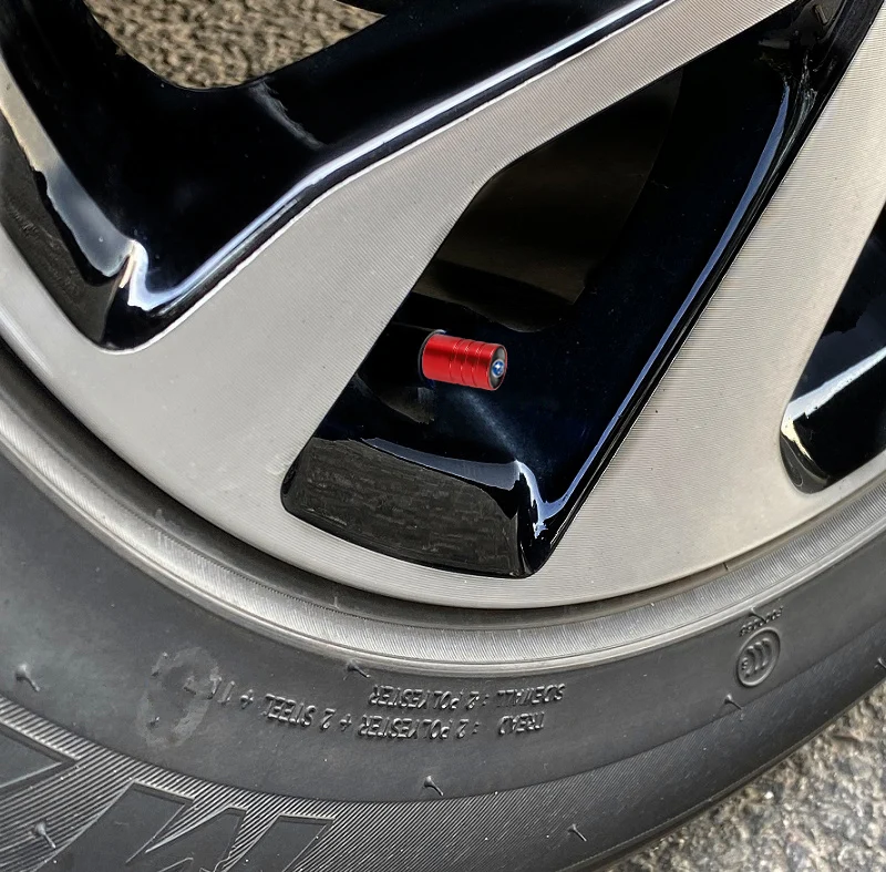 4 шт. алюминиевые колпачки для стержней клапанов автомобильных шин Subaru Impreza Forester