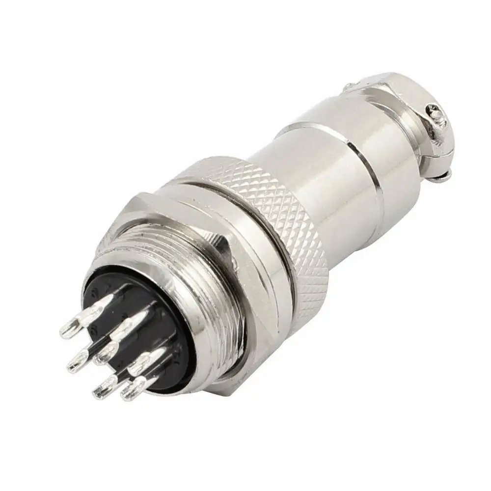 

Free Shipping 1 pair GX20-8P Male & Female Plug GX20 8P Diameter 20mm Wire Panel Circular Connector Aviation Socket PLug