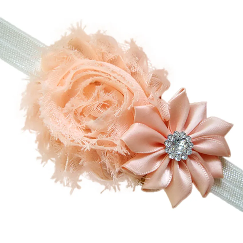 5pcs Lovely Hair Band Baby Girl's Headbands Chiffon Flower Item Type Head newborn photography accessories Headwear | Мать и ребенок