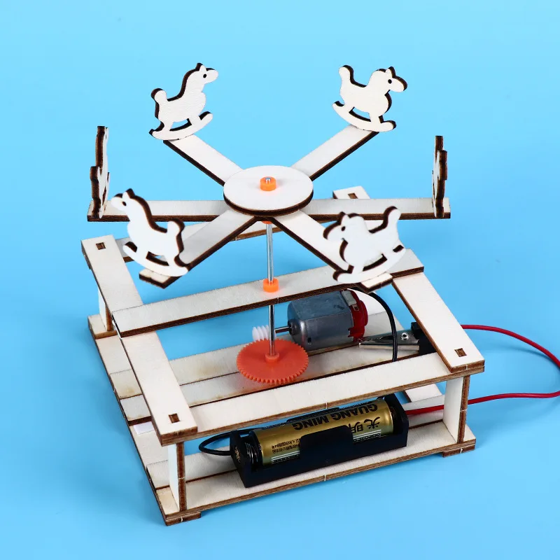 Карусель сделай сам электрическая Веселая Детская научная игрушка семейный