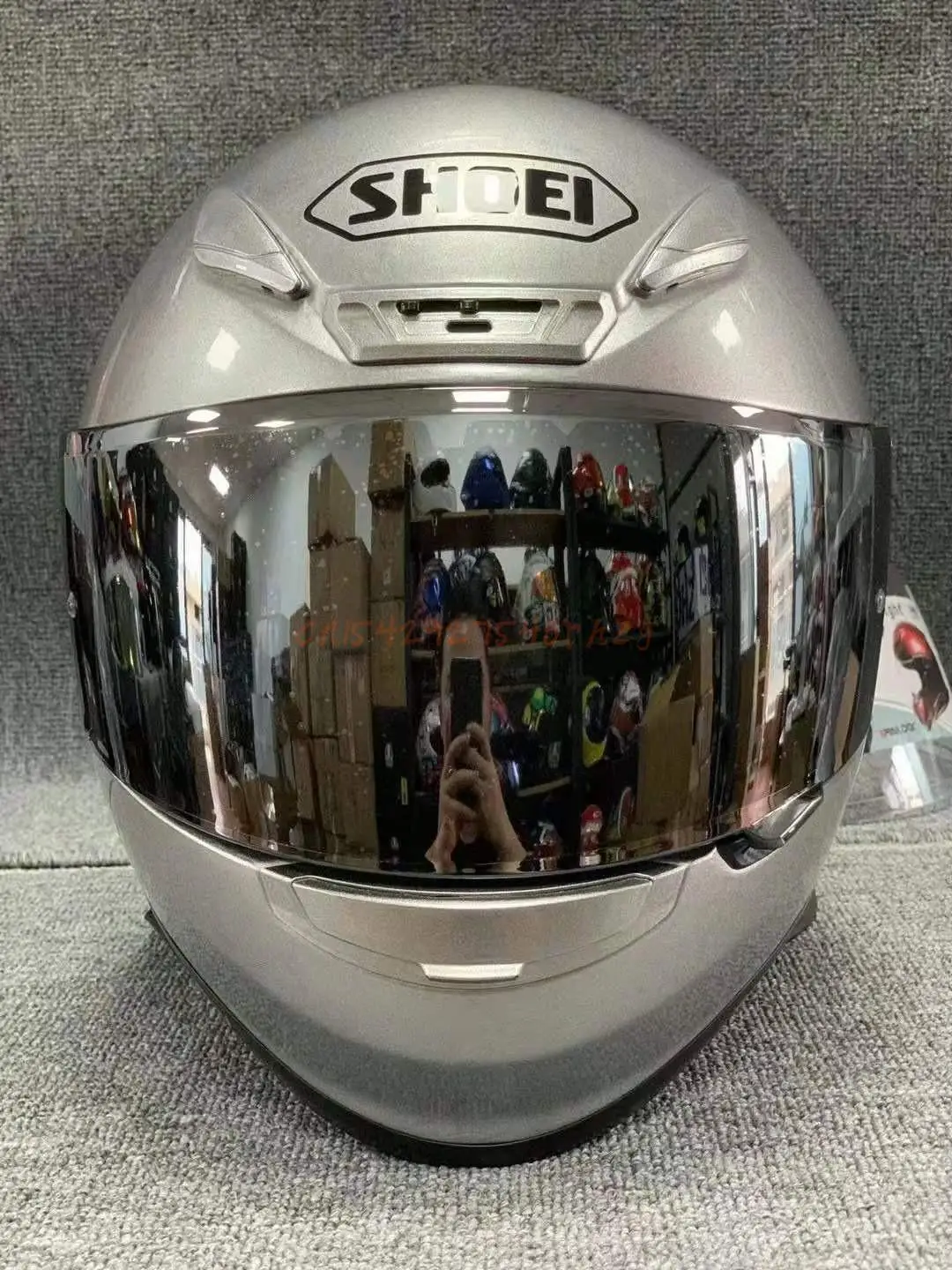 

ABS SHOEI Z7 глянцевый Серебряный индивидуальный шлем мотоциклетный шлем полное покрытие все сезоны для мужчин и женщин полный шлем