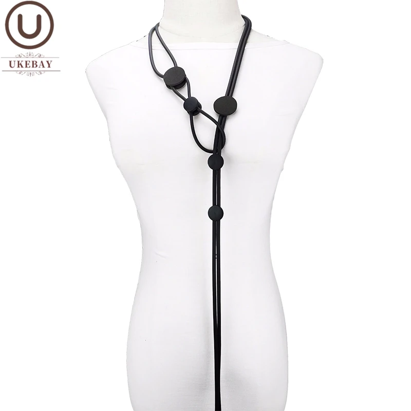 UKEBAY новое длинное крупное колье женские туфли в стиле готик подвески для