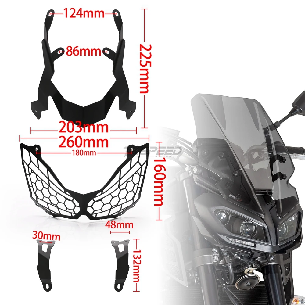 Мотоциклетная решетка для передней фары с ЧПУ KAWASAKI Z900 Z 900 2017 2018|Накладки и