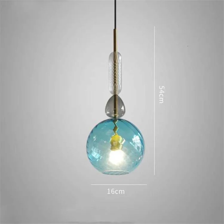 Factory Good Sale Indoor Unique Pendant Lamp Modern Handmade Pink Clear Glass Shape Lighting Fixture For Cafe Club Scandinavian | Освещение