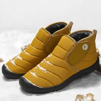 2021 plus size new outdoor snow winter couples plus size high top plus cashmere cotton shoes men boots genuine leathermen shoes