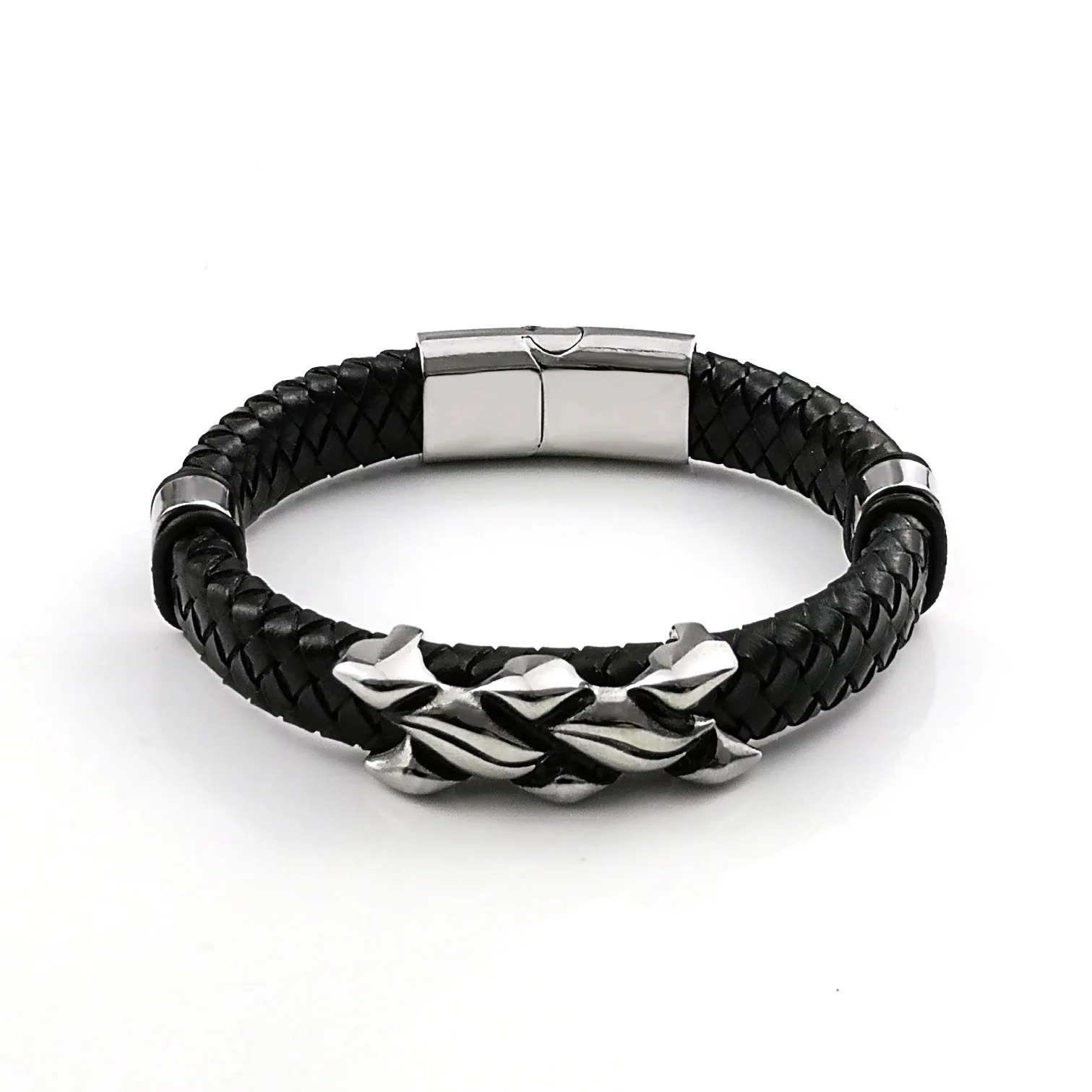 

2021 new European and American fashion leather bracelet men's bracelet jewelry friend party cocktail gift wholesale