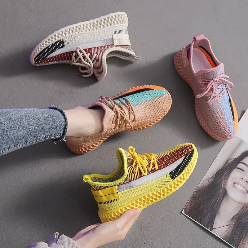Женские кроссовки 2020 летние женские теннисные туфли повседневные Красочные