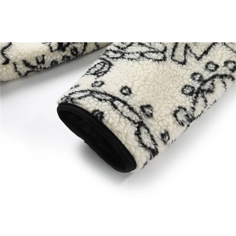 Женская теплая куртка на молнии Повседневная Толстая из овечьей шерсти с