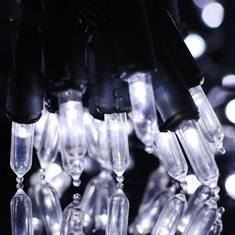 Солнечный светодиодный свет строка 100 светильник на мачте гирлянда из лампочек