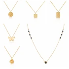 BOAKO Черный Циркон 925 серебряное ожерелье для женщин ожерелье цепочка ювелирные изделия колье с подвесками Bijoux Femme (украшения своими руками) использования