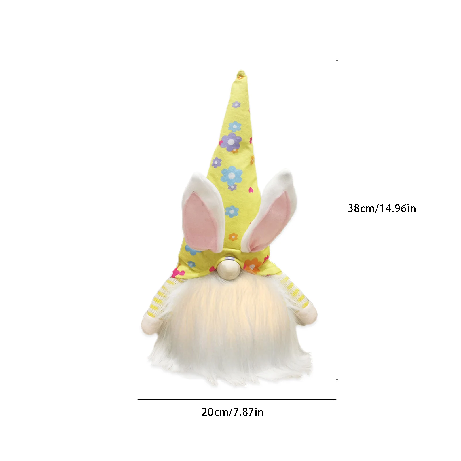 

Easter Bunny Gnome Decoration Easter Faceless Rabbit Doll With Light Easter Plush Dwarf Home Party Decorations Kids Toys
