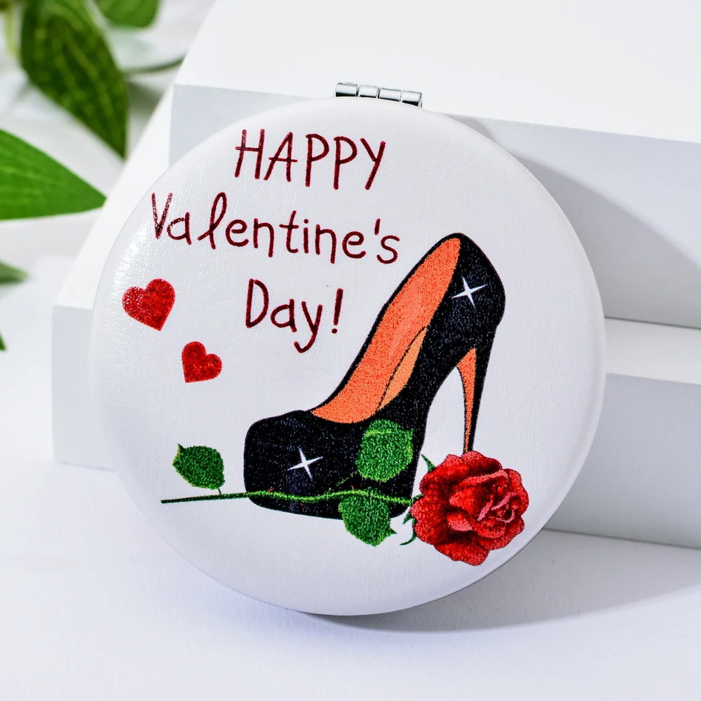 Vicney/Новинка портативное зеркало для макияжа с карманами двухсторонняя модная