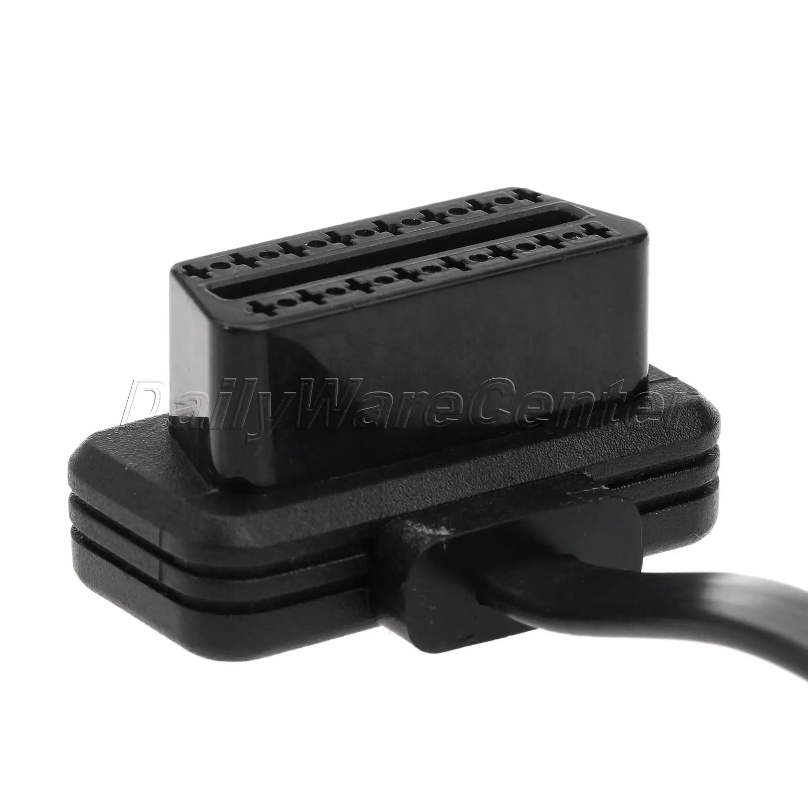 60 см 2 фута плоский тонкий как лапша OBD2 OBDII OBD кабель 16 контактов ELM327 штекер гнездо