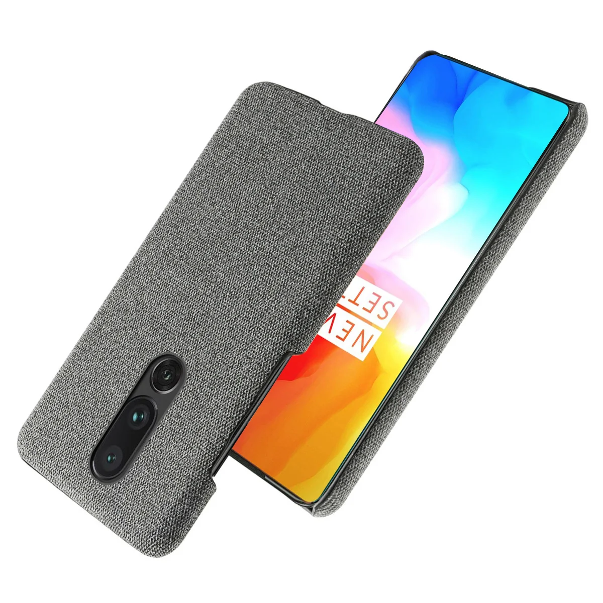 Для Oneplus 7 Pro чехол для телефона тонкий винтажный тканый материал ткань против