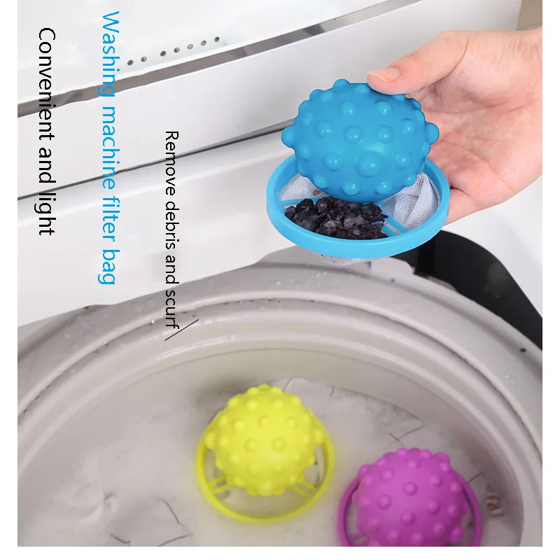 

Cleaning Laundry Wash Ball Machine Filter Screen Bag Hair Filter Net Household Suction Sundries Laundry Bag