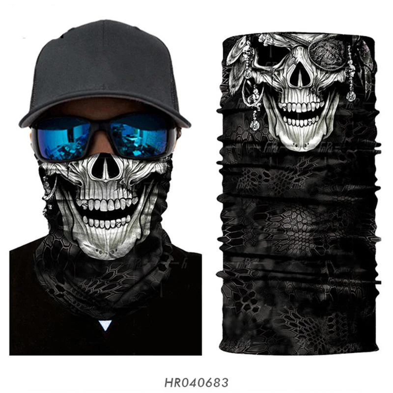 3D череп braga cuello hombre женская маска для лица улицы спорта рыбалки походов бандана