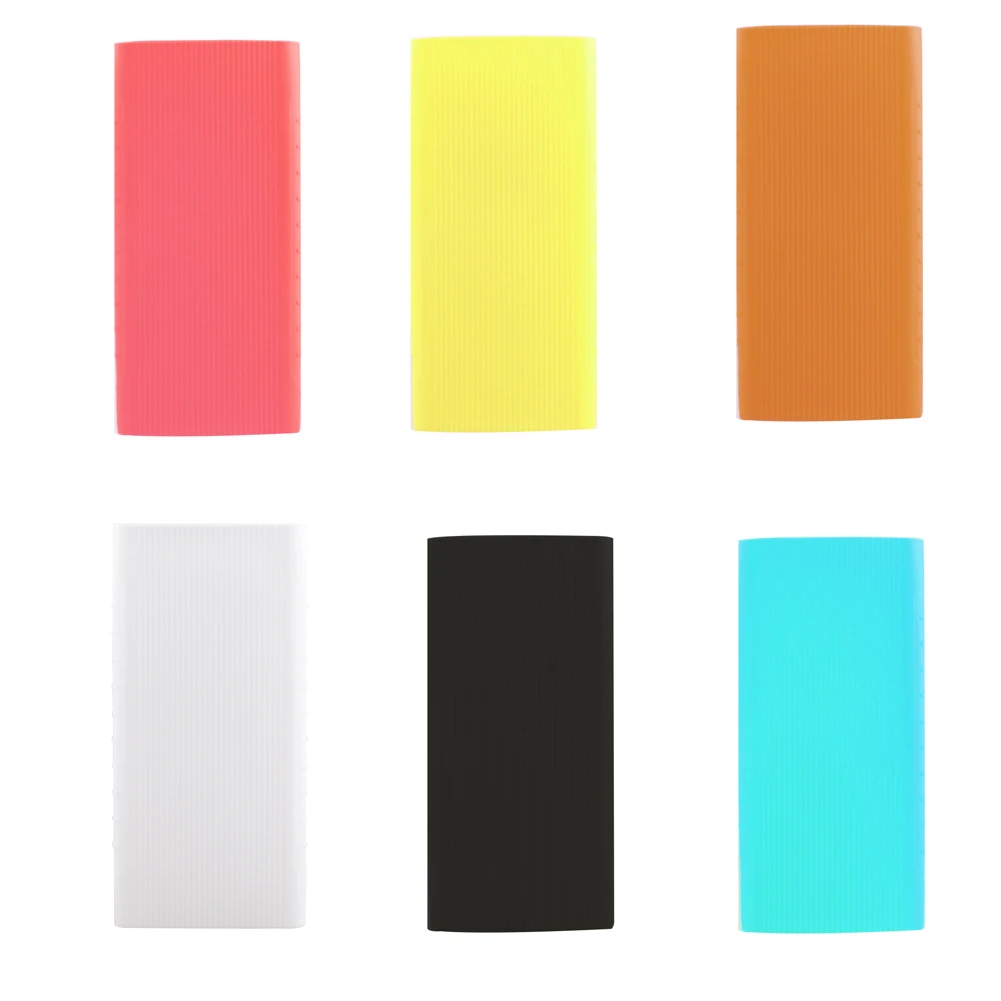 Новый силиконовый защитный чехол для Xiaomi Power Bank 2 10000 мАч с двумя USB портами кожаный