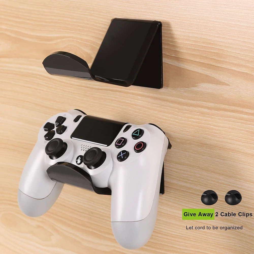 

Universal Controller Stand Holder Wall Mount Self-Adhesive Acrylic Bracket for PS4 PS5 Switch Headphone Gamepad Game Display