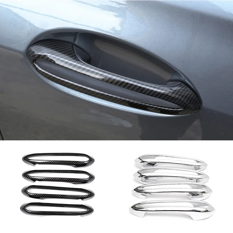 

For BMW X3 X4 G02 G01 19-21 4PCS Car Outer Door Handle Cover Trim Exterior Handles Decorate Covers