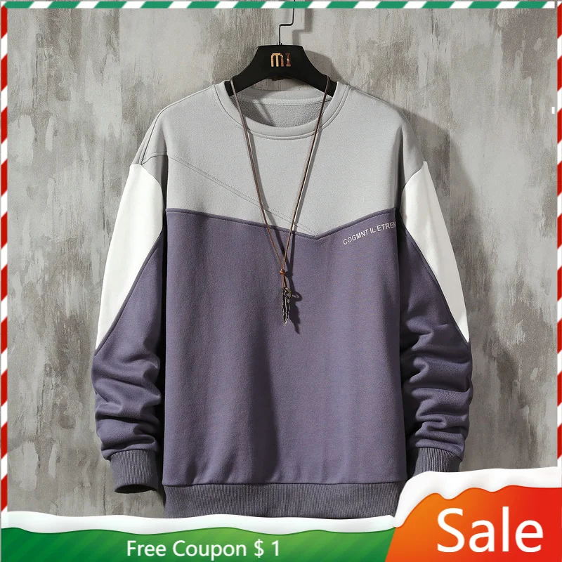 

2021 Striped Color Sweatshirt Men'S Hoodies Spring Autumn Hoody Casual Streetwear Clothes