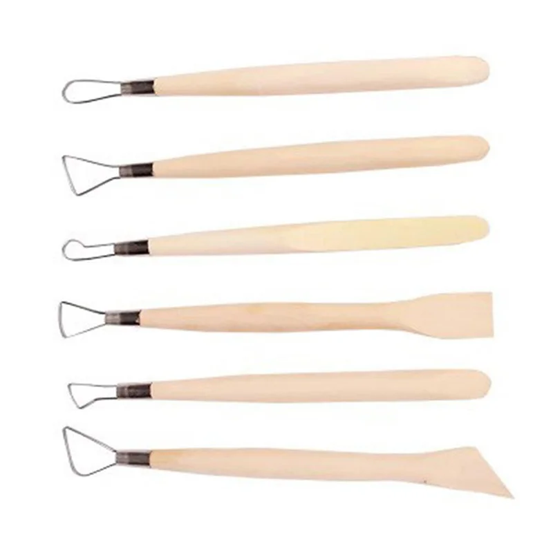 6 шт./компл. Керамика инструменты глиняных скульптур набор инструментов для