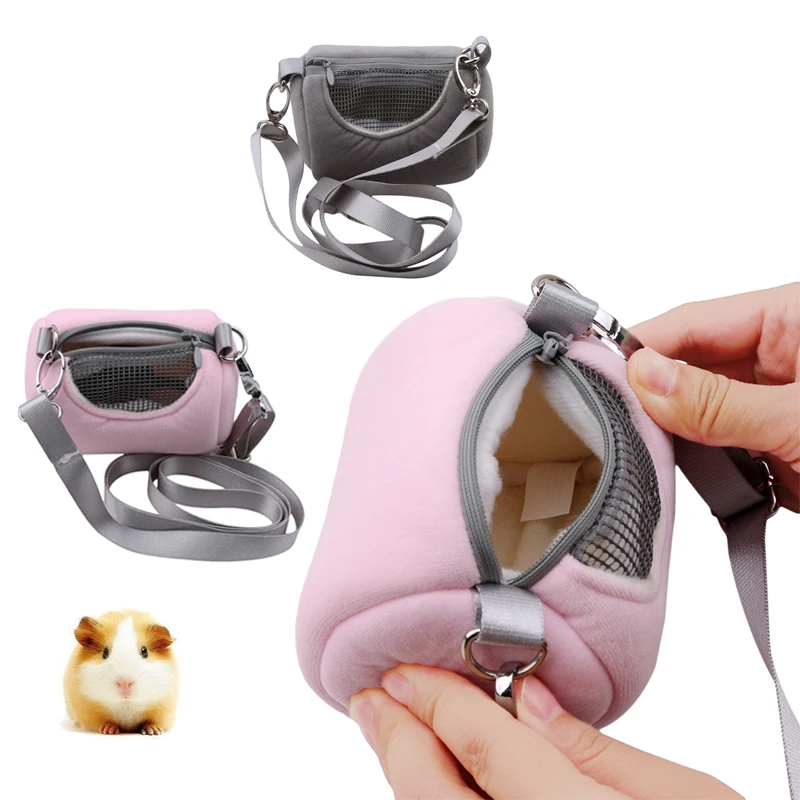 

Small Pet Cage Cross Body Accessories Soft Practical House Travel Portable Squirrel Visible for Mesh Satchel Hamster Carrier Bag