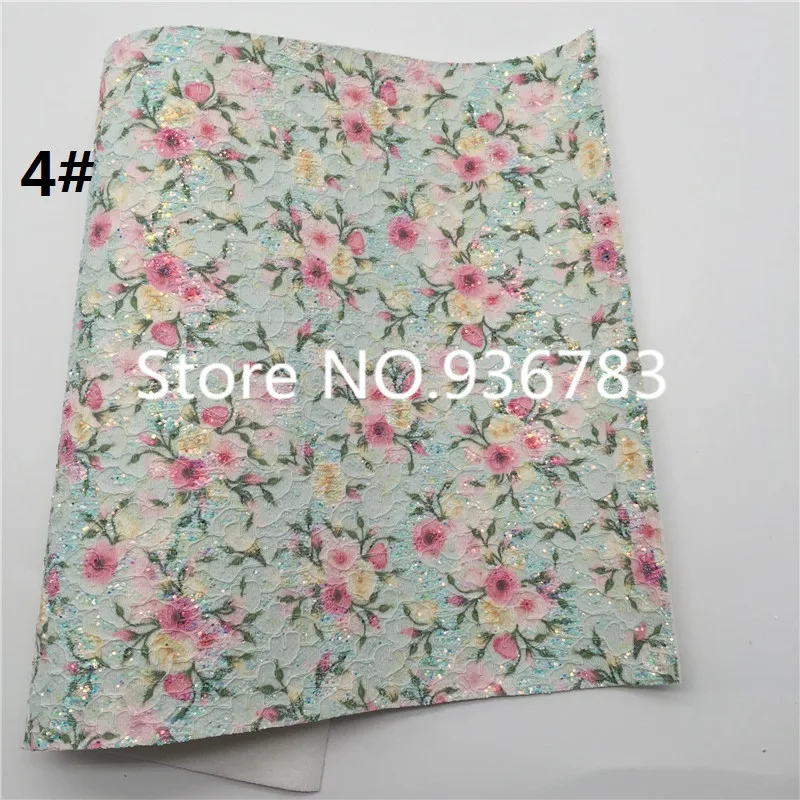 1 шт. кружевные блестящие кожаные туфли с цветочным принтом Размер A4 21x29 см | Дом и