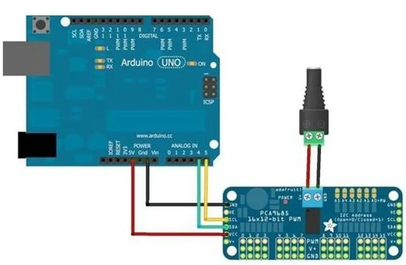 Завеса 16-канальный 12-битная ШИМ/сервопривод-I2C интерфейс-PCA9685 для Arduino Raspberry Pi DIY Servo Щит Модуль