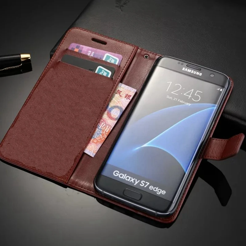 Классический Кожаный чехол бумажник для Samsung Galaxy S8 S9 S10 Plus Note 10 Pro A6 A8 J4 J6 A7 A9 2018 A 20 30