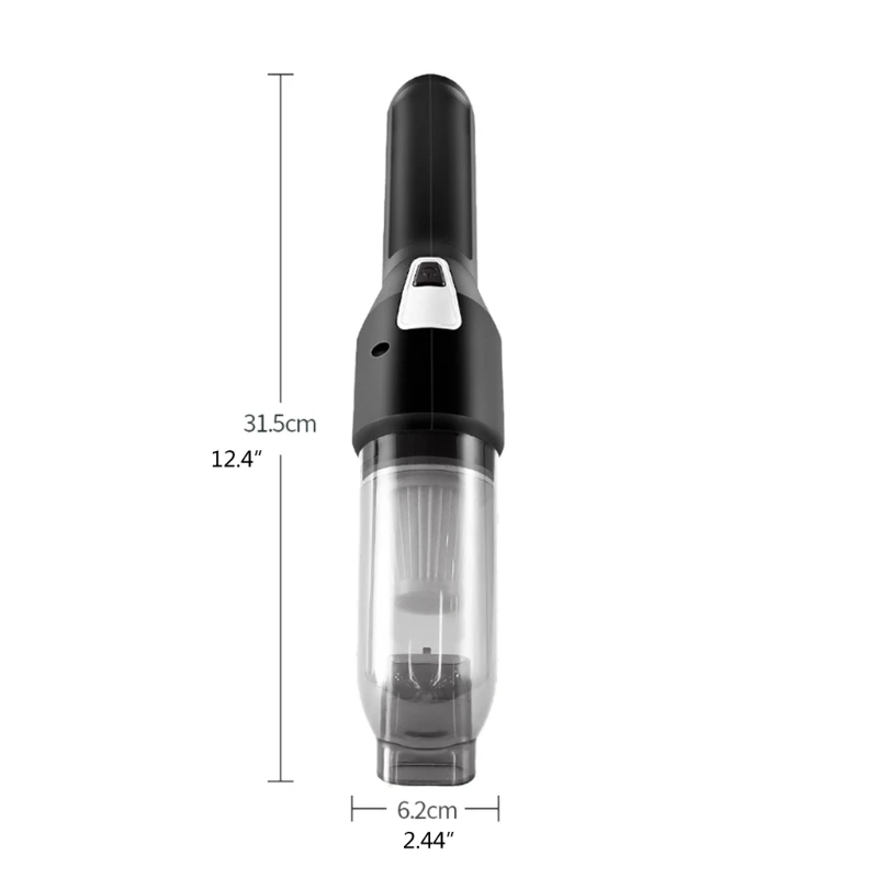 

Mini Handheld Cordless Vacuum Cleaner Strong Cyclone Suction USB Rechargeable Dust-Buster Home Auto Dual-use High-power