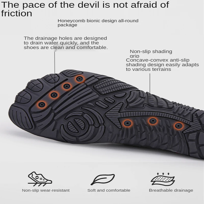 

Swimming Shoes Couple Barefoot Quick-Drying Beach Surfing Snorkeling Outdoor Hiking Wading River Shoes Water Sports Shoes Men