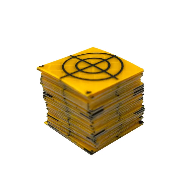 Отражатель желтого цвета высокого качества 30 х30 мм 100 шт.